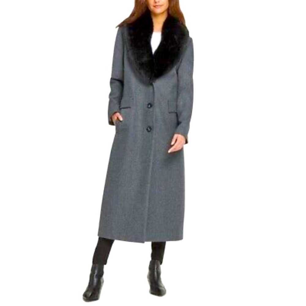 DKNY wool single breasted coat